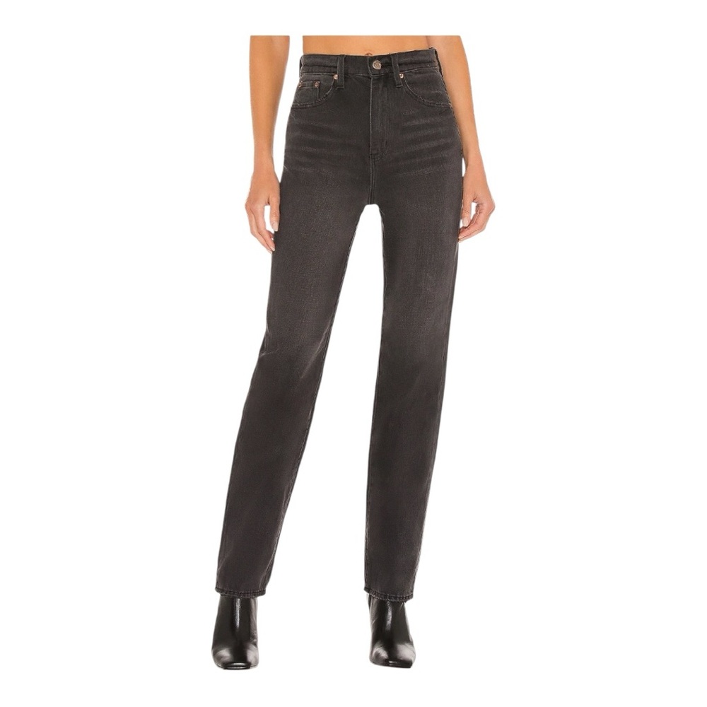 NWT Pistola Cassie Super High-Rise Straight Jeans – Retrograde Black Size 29